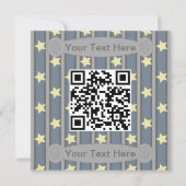 Leuke en Fancy Yellow Star QR Code Kaart (Voorkant)