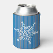 Leuke en Fantasievolle Sneeuwvlok Blikjeskoeler (Blikje Voorkant)