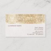 Leuke en feestelijke Girly Gold Sparkly Sequin Visitekaartje (Voorkant)