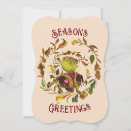 Leuke en feestelijke Seizoenen Groet Vakantie Kaar