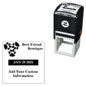 Leuke en funky aangepaste datumstempel  zelfinktende stempel (In situ)