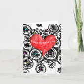 Leuke en funky Moederdag Kaart (Voorkant)