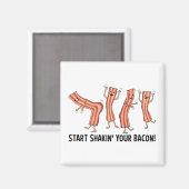 Leuke en grappige Shakin Your Bacon Dancers Magneet (Voorkant / Achterkant)