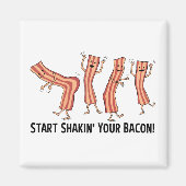 Leuke en grappige Shakin Your Bacon Dancers Magneet (Voorkant)