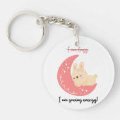 Leuke en grappige Sleutelhanger | Ik bespaar energ (Voorkant)