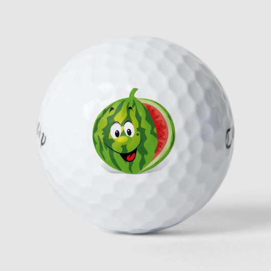 Leuke en grappige watermeloen golfballen (Voorkant)
