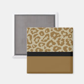 Leuke en grillige luipaard print magneet (Voorkant / Achterkant)