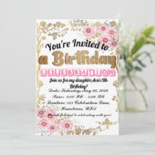 Leuke en grillige verjaardagsuitnodiging voor kind kaart (Staand voorkant)