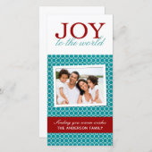 Leuke en heldere kerstkaarten feestdagenkaart (Voorkant / Achterkant)