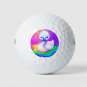 Leuke en kleurrijke Baby Swan Golfballen (Voorkant)