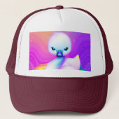 Leuke en kleurrijke Baby Swan Trucker Pet (Voorkant)