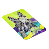 Leuke en kleurrijke Boston Terrier Magnet 3 "x4" Magneet (Rechterzijde)