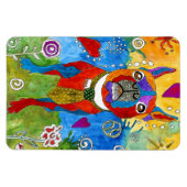 Leuke en kleurrijke Boston Terrier Magnet 4"x6" Magneet (Horizontaal)