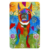 Leuke en kleurrijke Boston Terrier Magnet 4"x6" Magneet (Verticaal)