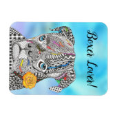 Leuke en kleurrijke Boxer Magnet 3 "x4" Magneet (Horizontaal)