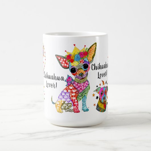 Leuke en kleurrijke Chihuahua Lover Assortiment Mo Koffiemok (Center)