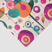 Leuke en kleurrijke cirkels Tissue Paper Tissuepapier (Detail)