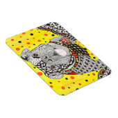 Leuke en kleurrijke Engelse Bulldog Magnet 3"x4" Magneet (Rechterzijde)