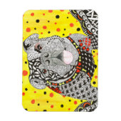 Leuke en kleurrijke Engelse Bulldog Magnet 3"x4" Magneet (Verticaal)