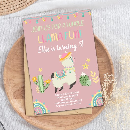 Leuke en kleurrijke Fiesta Party Kaart voor kinder