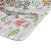 Leuke en kleurrijke Floral Cat Snijplank (Hoek)