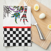 Leuke en kleurrijke Haan Keuken Handdoek (Quarter Fold)