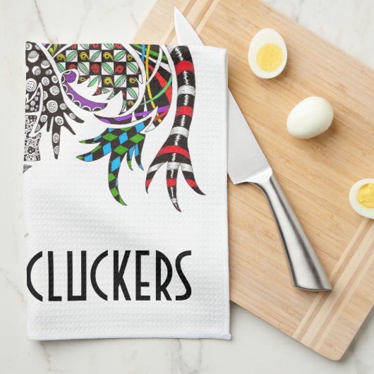 Leuke en kleurrijke Haan Keuken Handdoek (Quarter Fold)