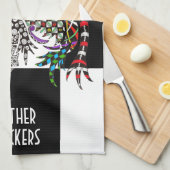 Leuke en kleurrijke Haan Keuken Handdoek (Quarter Fold)