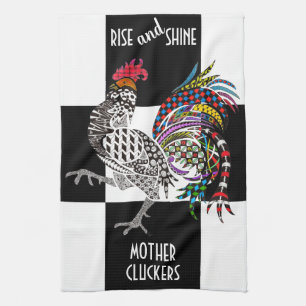 Leuke en kleurrijke Haan Keuken Handdoek