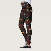 Leuke en kleurrijke Halloween Cobweb Holiday Spiri Leggings (Links)