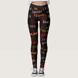 Leuke en kleurrijke Halloween Cobweb Holiday Spiri Leggings
