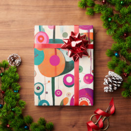 Leuke en kleurrijke kringen cadeaupapier