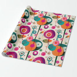 Leuke en kleurrijke kringen cadeaupapier