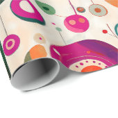 Leuke en kleurrijke kringen cadeaupapier (Rol Hoek)