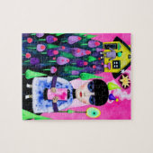 Leuke en kleurrijke Mixed Media Collage Legpuzzel (Horizontaal)