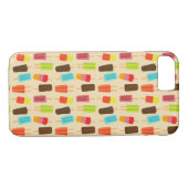 Leuke en kleurrijke Popsicles Retro Patroon Case-Mate iPhone Case (Achterkant (Horizontaal))