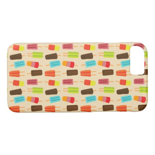 Leuke en kleurrijke Popsicles Retro Patroon Case-Mate iPhone Case (Achterkant (Horizontaal))