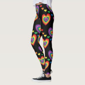 Leuke en kleurrijke Rainbow Hearts Leggings (Links)
