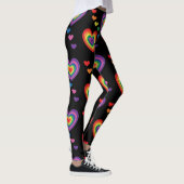 Leuke en kleurrijke Rainbow Hearts Leggings (Rechts)