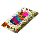 Leuke en kleurrijke schapenmagneet 3 "x4" magneet (Linkerzijde)