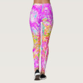 Leuke en kleurrijke Spring Pink Swirled Leggings (Achterkant)