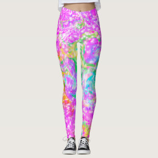 Leuke en kleurrijke Spring Pink Swirled Leggings