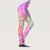 Leuke en kleurrijke Spring Pink Swirled Leggings (Rechts)