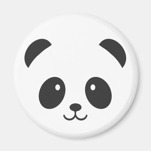 Leuke en knuffelige Panda Magnet (Voorkant)