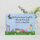 Leuke en liefdevolle Paasvlakke Kaart (Staand voorkant)