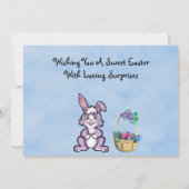 Leuke en liefdevolle Paasvlakke Kaart (Achterkant)