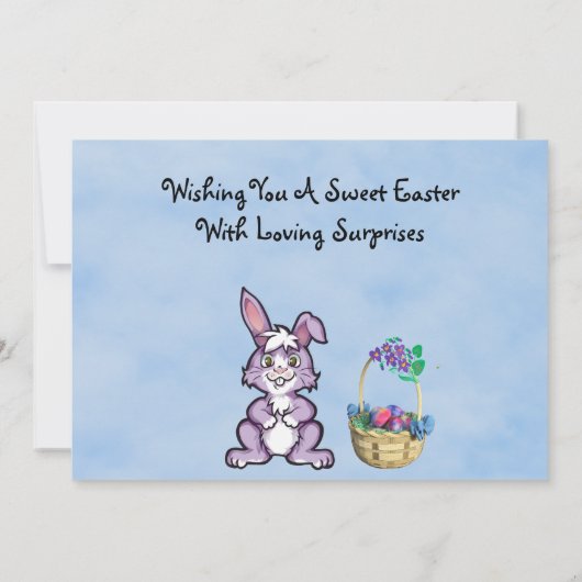 Leuke en liefdevolle Paasvlakke Kaart (Achterkant)