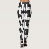 Leuke en moderne zwart-witte leggins leggings (Achterkant)