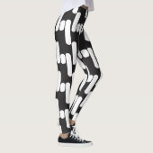 Leuke en moderne zwart-witte leggins leggings (Rechts)