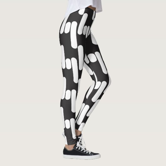 Leuke en moderne zwart-witte leggins leggings (Rechts)